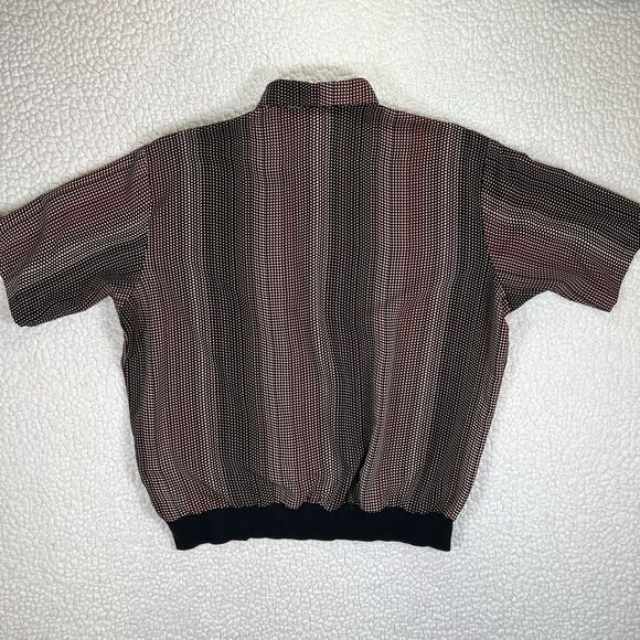 VTG Fulton Street Shirt Works Mens XL Halftone Stripes Short Sleeve Pullover USA - Picture 7 of 11